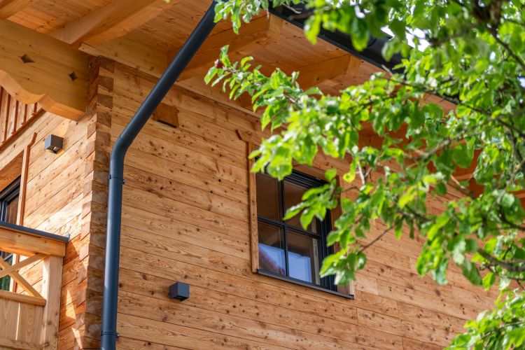 lärche anthrazit fallrohr balkon pfette