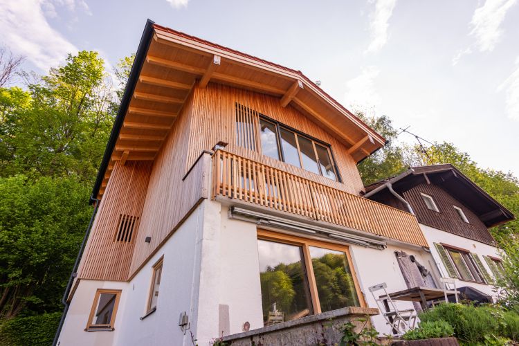 Einfamilienhaus Holzständerbauweise Aufstockung