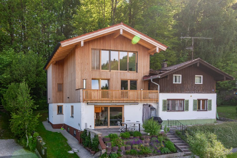 Einfamilienhaus Holzständerbauweise Aufstockung