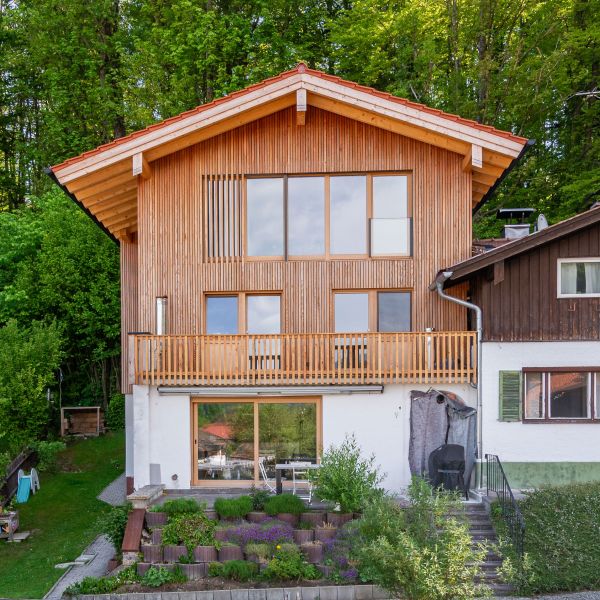 Einfamilienhaus Aufstockung Holzständerbauweise