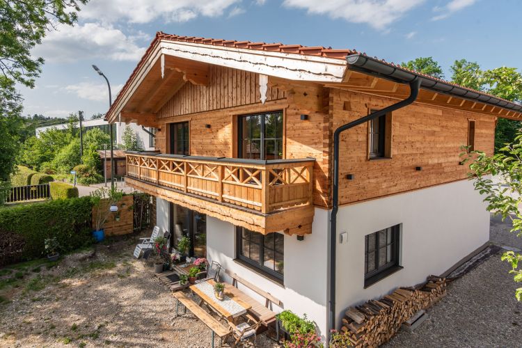 Balkon Lärche Schalung