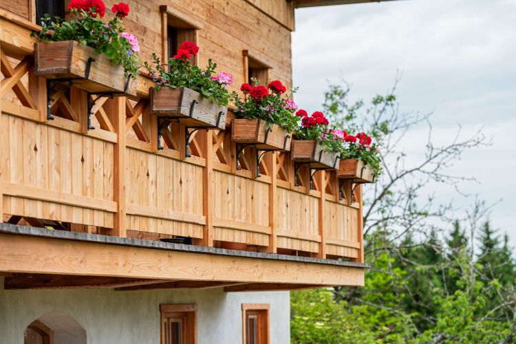 Balkon Lärche Balkongeländer