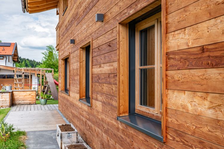 Einfamilienhaus Holzständerbauweise Lärchenholz